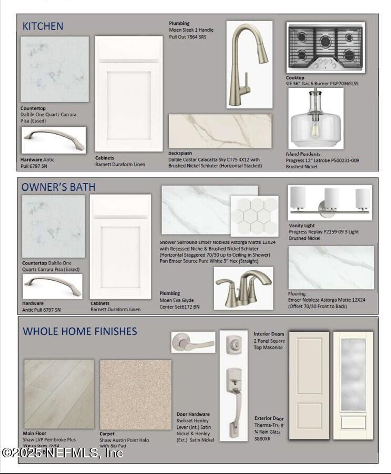 Sample of building materials used in homes in Crosswinds 40’, Ponte Vedra (Image 2). Sample of building materials used in homes in Crosswinds 40’, Ponte Vedra (Image 2).