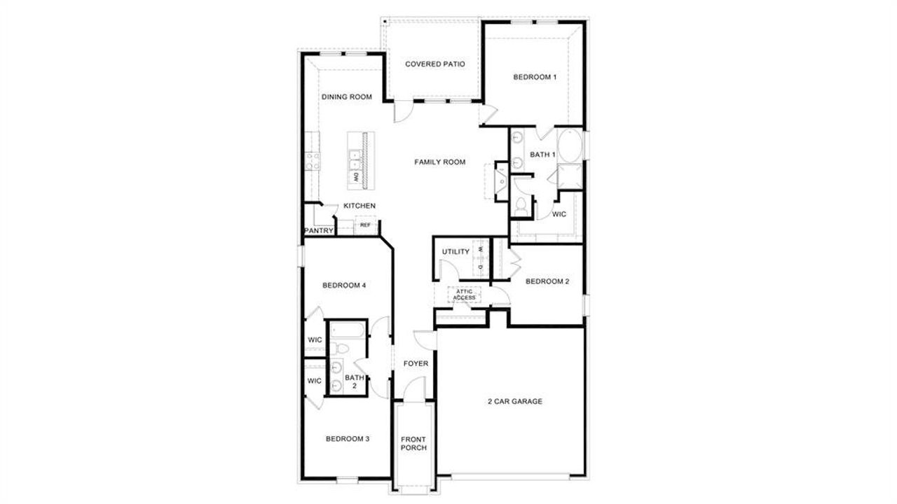 2D floor plan layout of this home in Morning Ridge, Princeton, TX (Image 2). 2D floor plan layout of this home in Morning Ridge, Princeton, TX (Image 2).