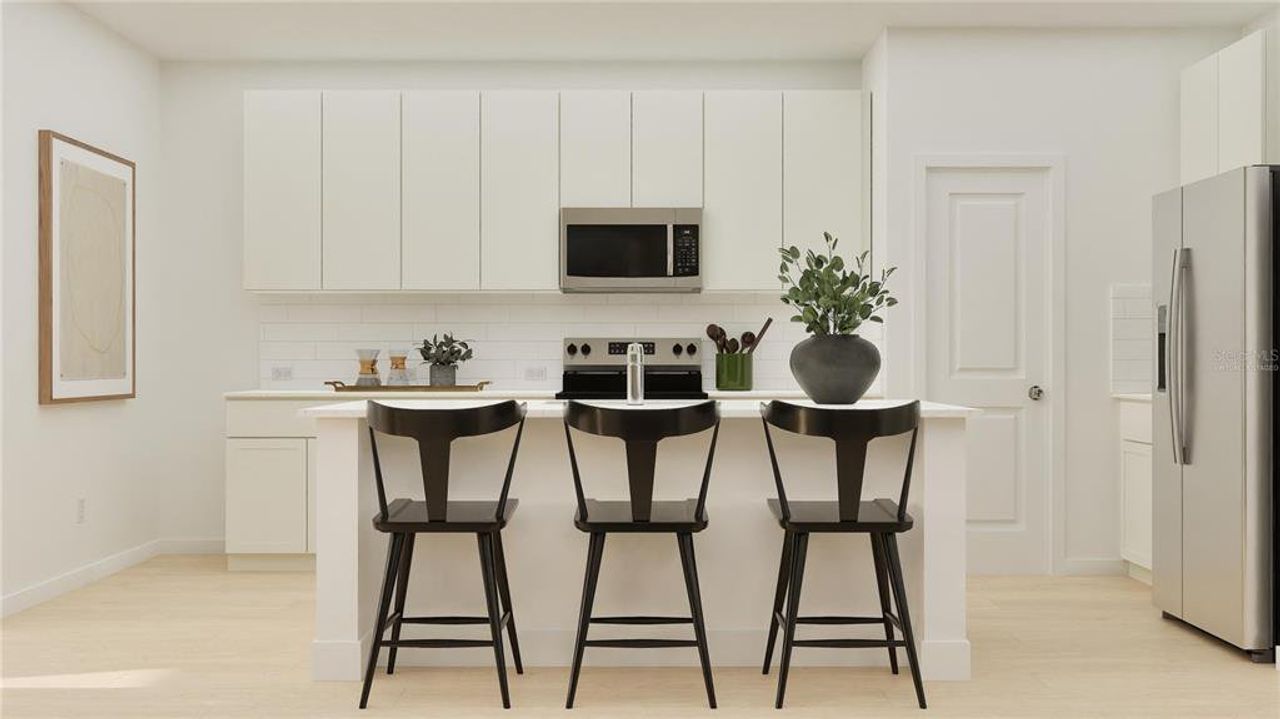 Furnished interior view inside a new home in Waterlin, St. Cloud (Image 2).