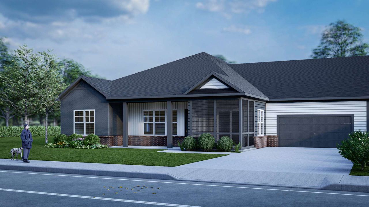 Representative rendering of the exterior for the Madeleine by KM Homes (Image 2).