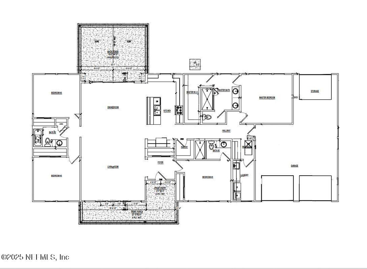 2D floor plan layout of this home in , Starke, FL (Image 2).