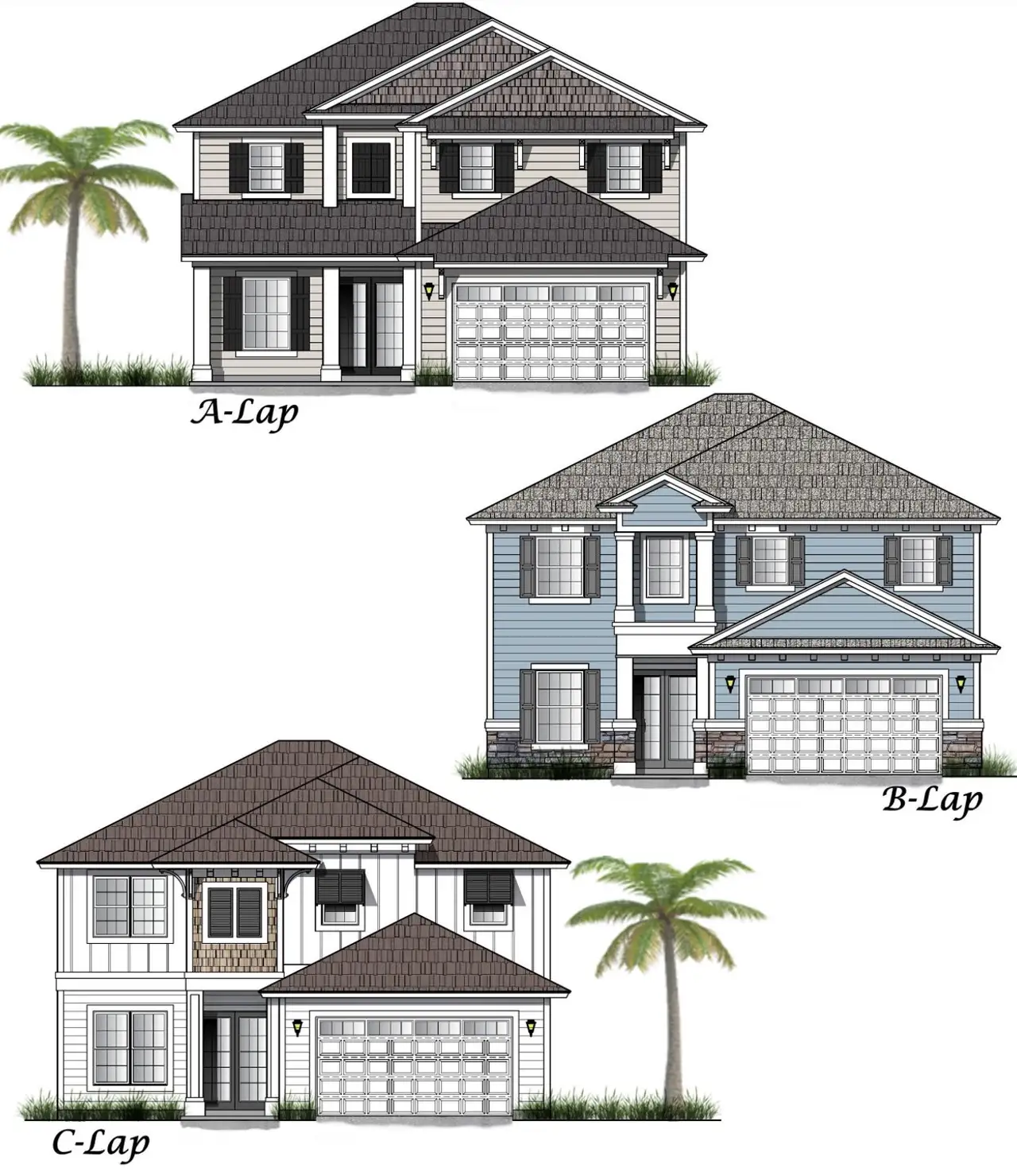 Representative rendering of the exterior for the 2909 by Ashley Homes, LLC (Image 2).