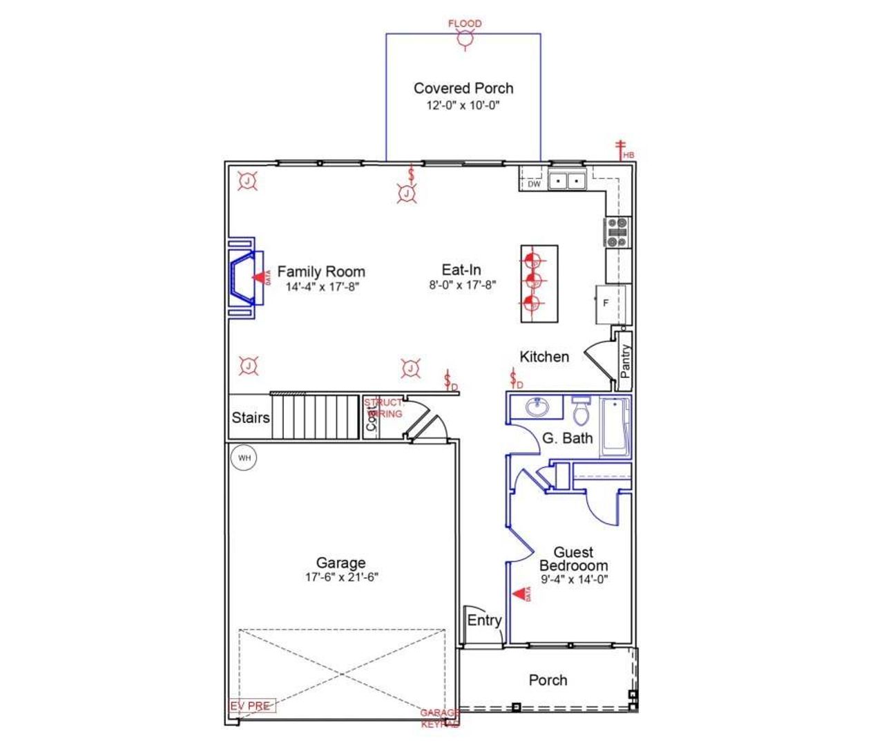 Meriweather Plan - 1st Floor Lot 173 Meriweather Plan - 1st Floor Lot 173