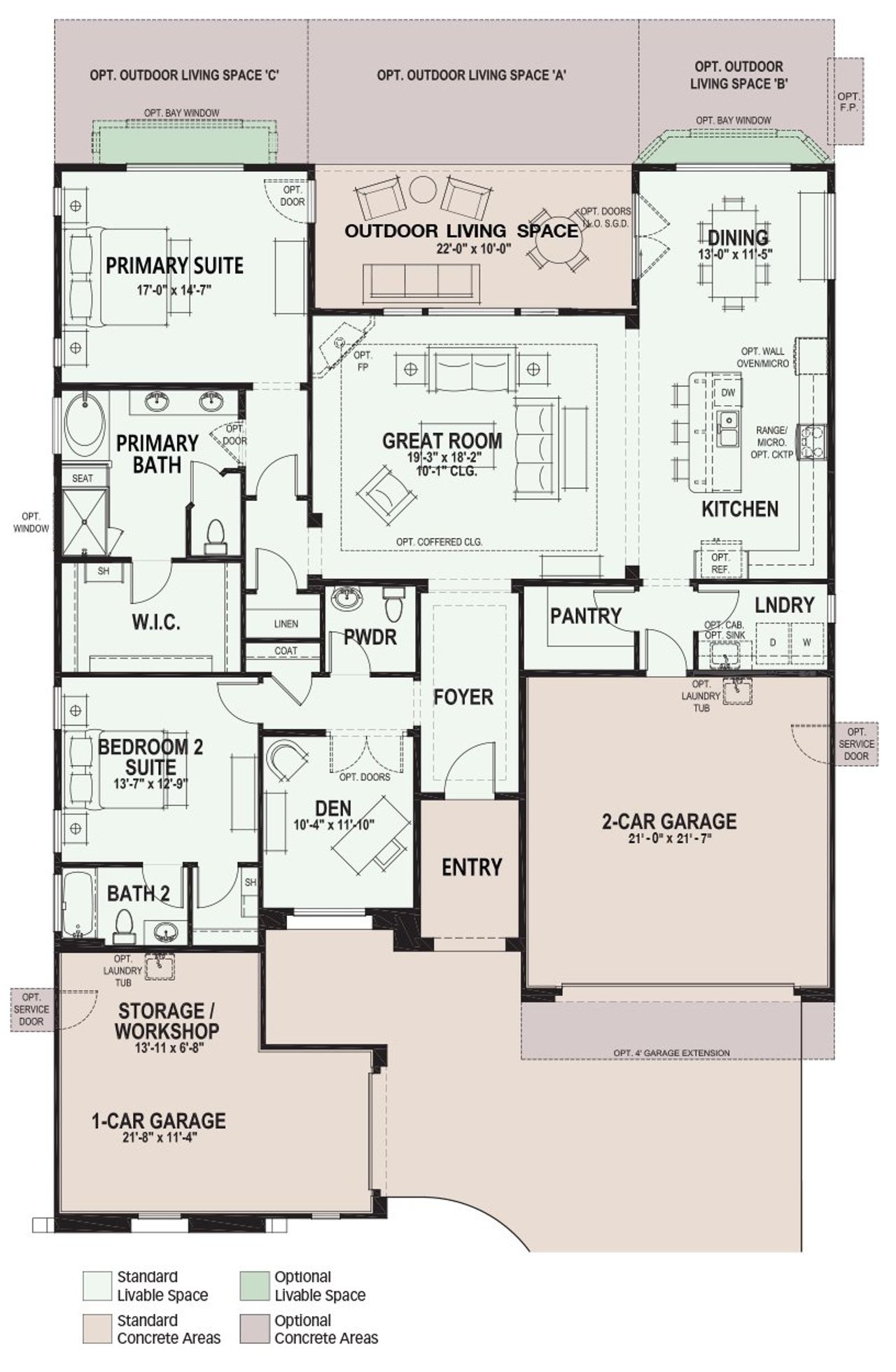 2D floor plan layout of this home in Robson Ranch Arizona, Eloy, AZ (Image 2). 2D floor plan layout of this home in Robson Ranch Arizona, Eloy, AZ (Image 2).