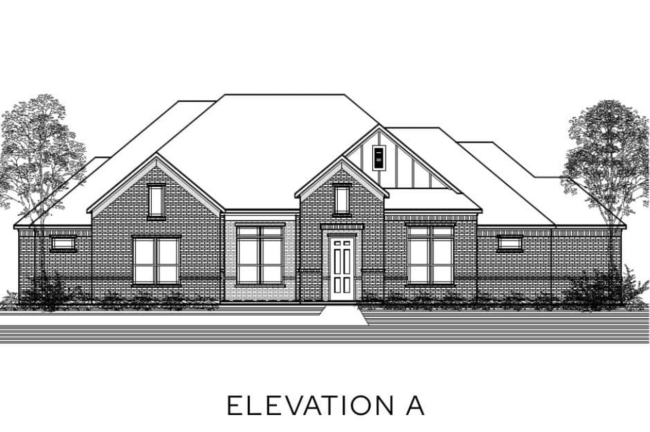 Representative rendering of the exterior for the The Vaquero by Lillian Custom Homes (Image 2).