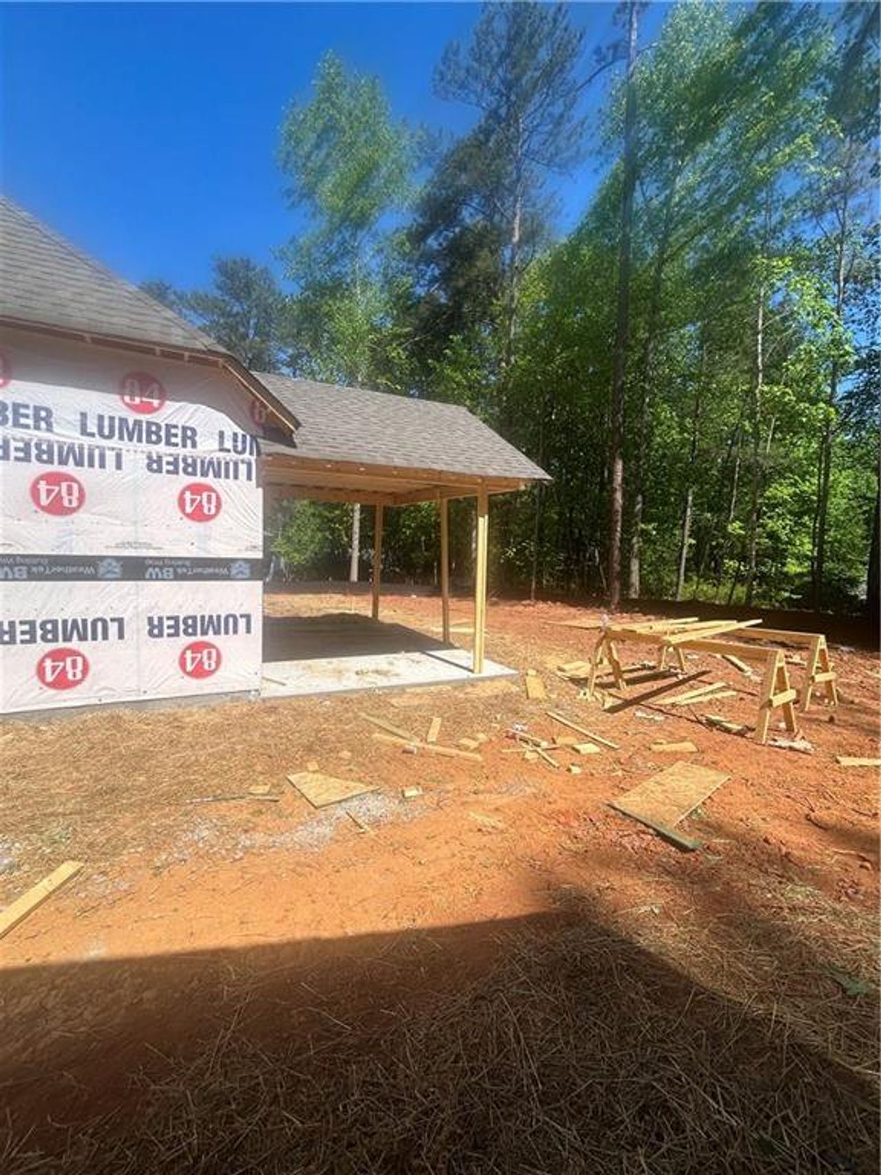 In-progress construction of a new home in , Villa Rica, GA (Image 2).