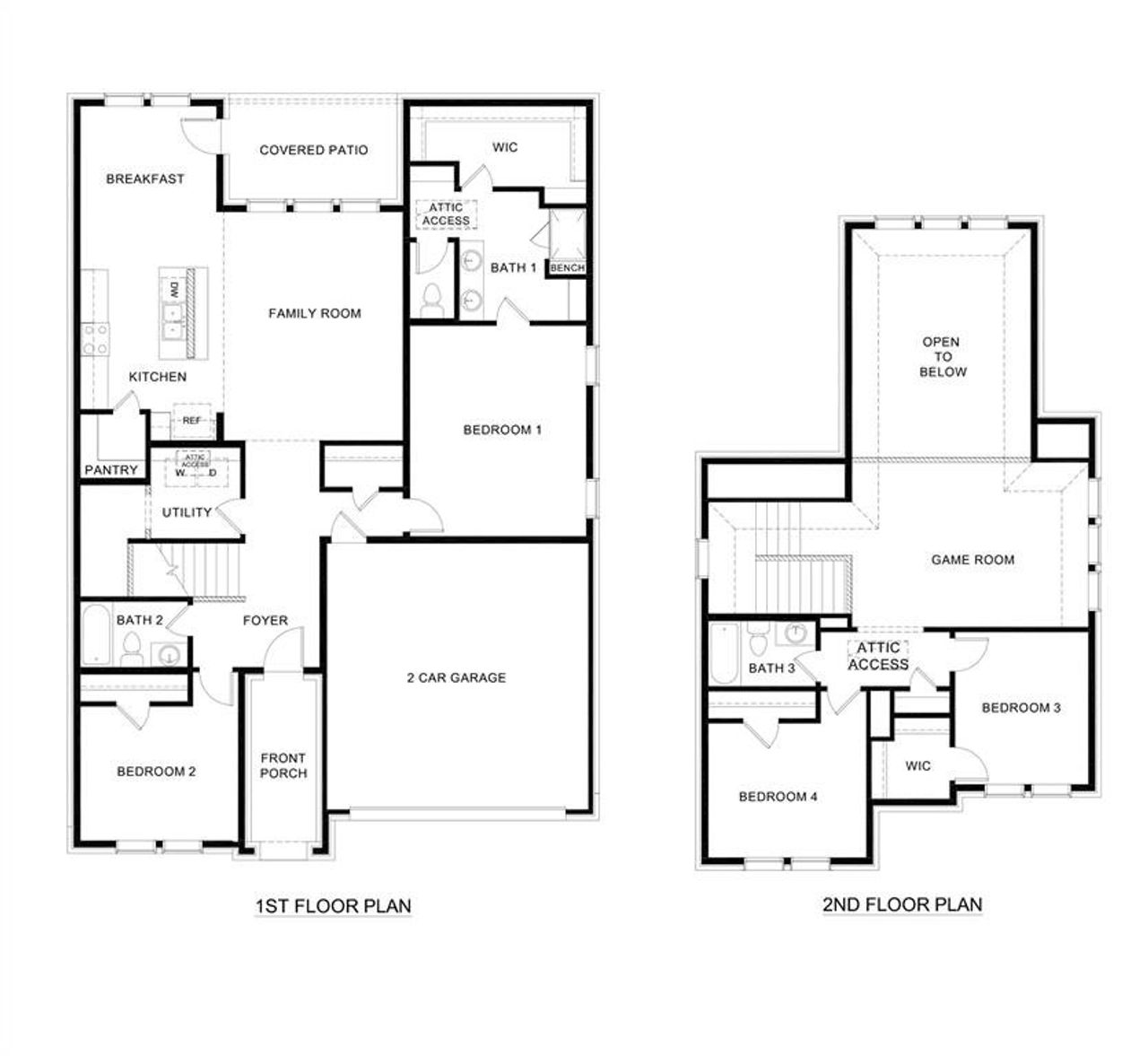 2D floor plan layout of this home in Windchime, Celina, TX (Image 2). 2D floor plan layout of this home in Windchime, Celina, TX (Image 2).