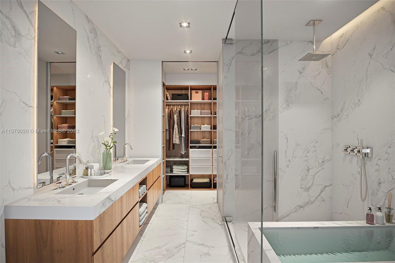 Furnished interior view inside a new home in Casa Bella Residences, Miami (Image 2).