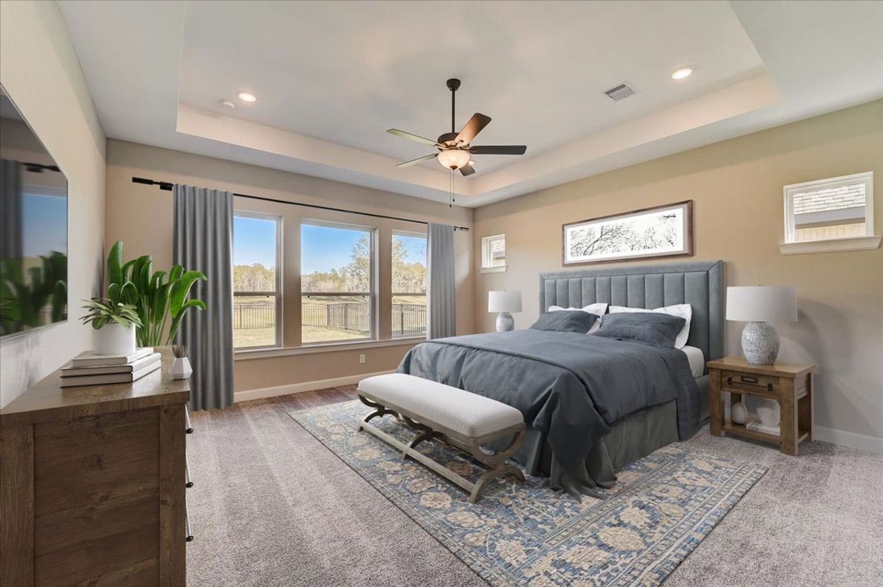 Representative furnished interior of a home built from the The Dansbury by David Weekley Homes in The Highlands 55' - Encore Collection, Porter (Image 2).