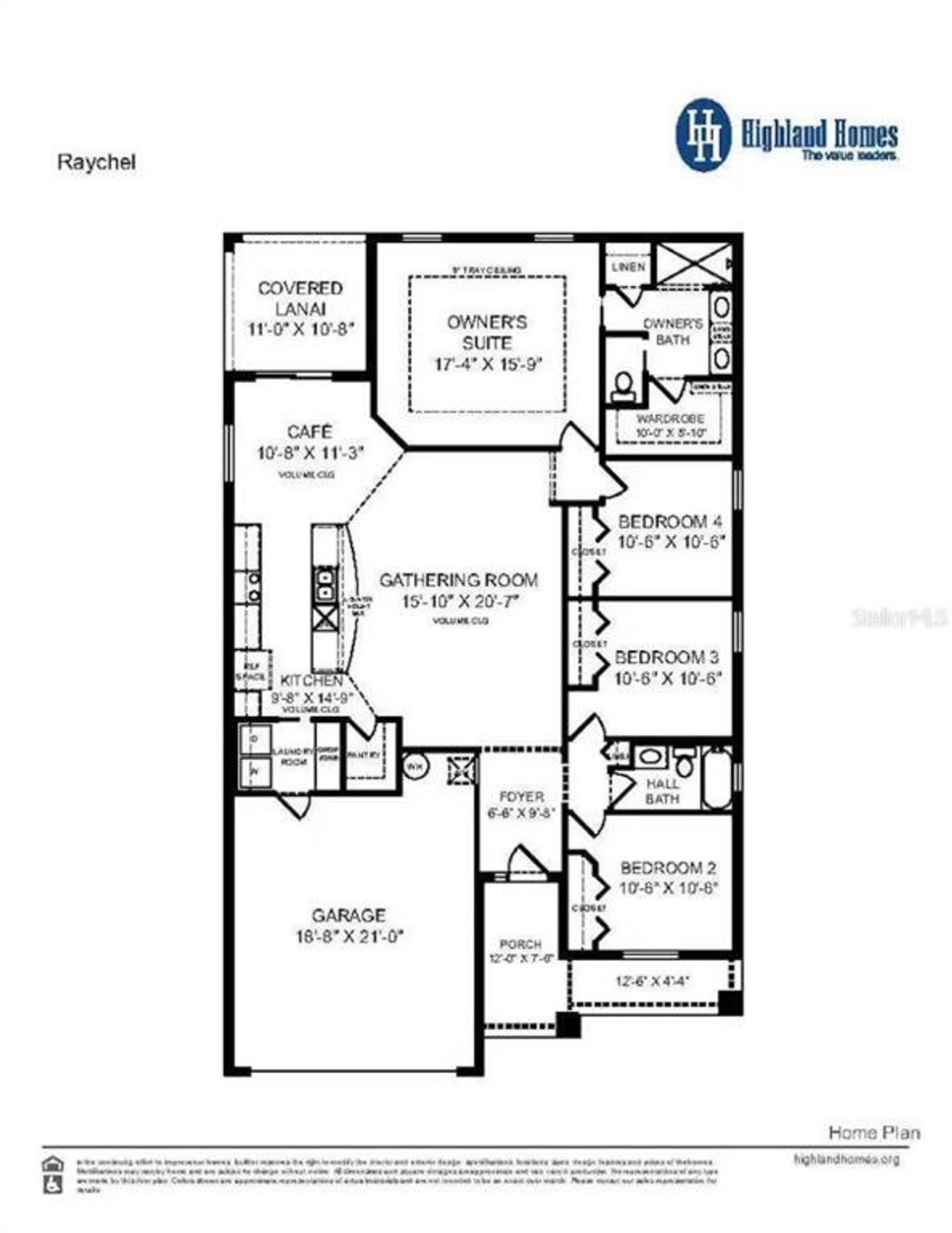 2D floor plan layout of this home in Otter Woods Estates, Auburndale, FL (Image 2).