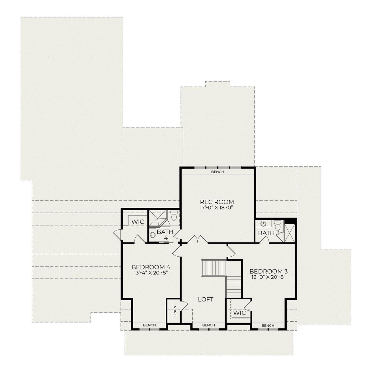 2D floor plan layout of this home in Pinehurst National No. 9, Pinehurst, NC (Image 2).