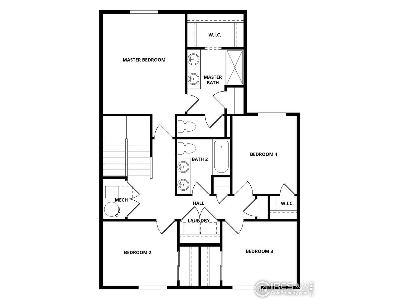 2D floor plan layout of this home in , Berthoud, CO (Image 2).