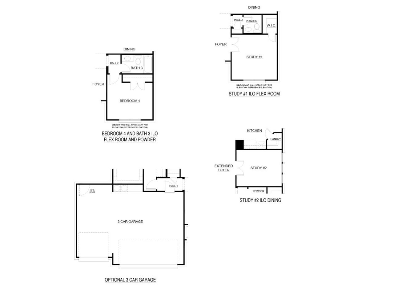 2D floor plan layout for the Concept 2492 by Risewell Homes in El Dorado, Granbury, TX (Image 2).