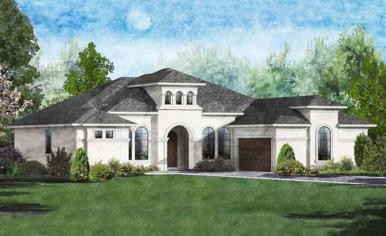 Representative exterior photo of a completed home built from the The Palm Beach II by Gold Coast Custom Homes in The Conservatory, Palm Coast, FL (Image 2).