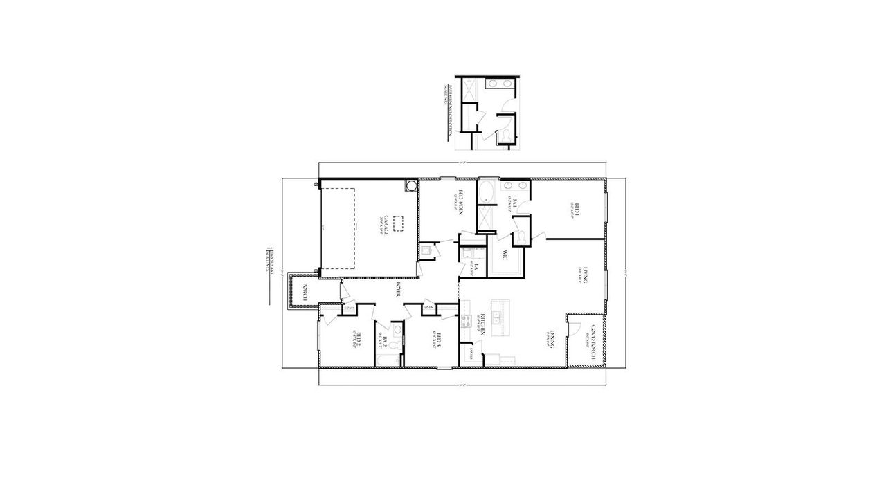 2D floor plan layout of this home in Wesley Park, Crawfordville, FL (Image 2).