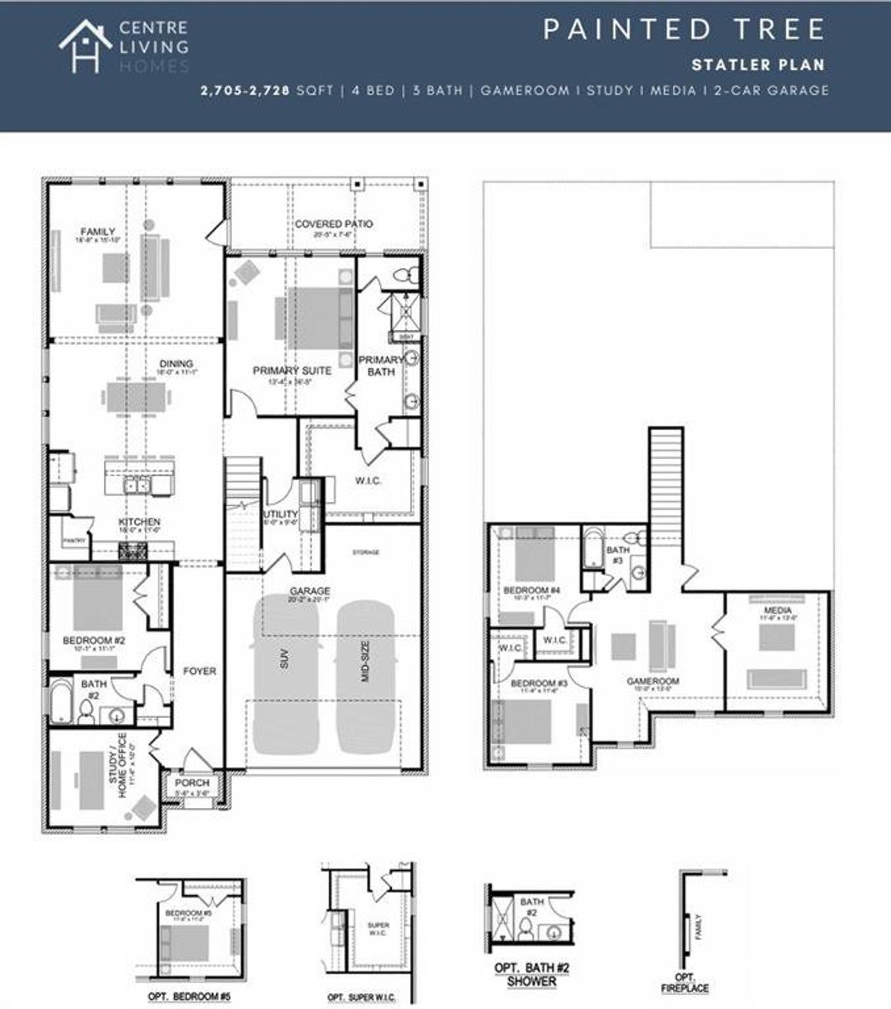 2D floor plan layout of this home in , McKinney, TX (Image 2).