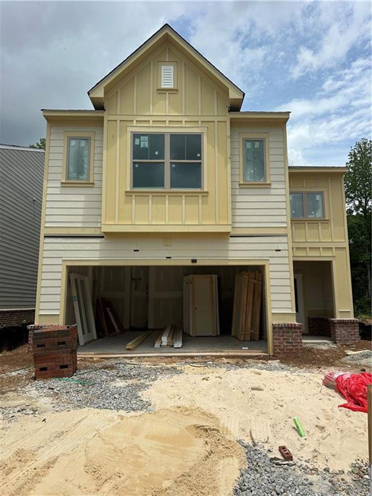 In-progress construction of a new home in , Buford, GA (Image 2).