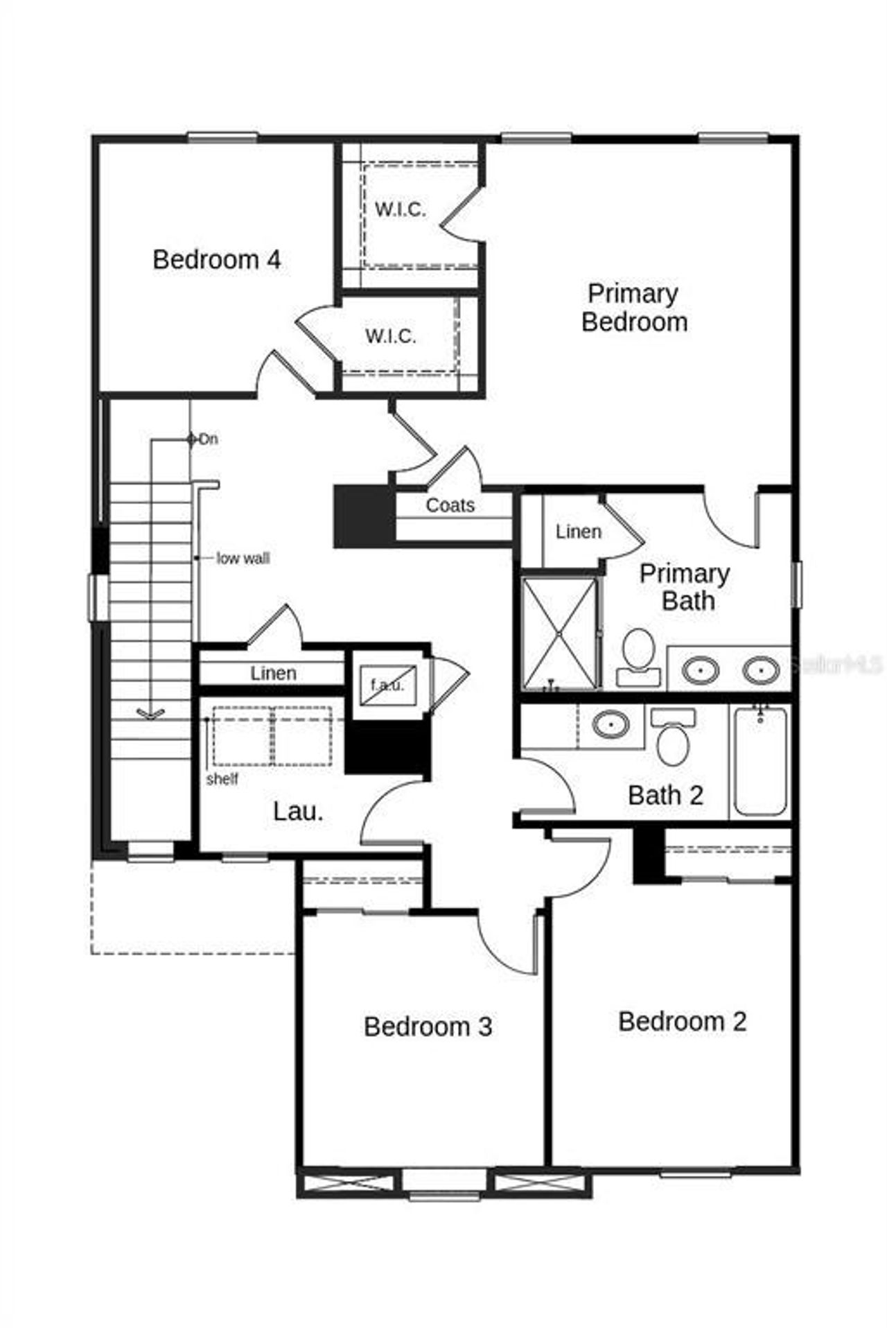 2D floor plan layout of this home in Robins Run, Lake Wales, FL (Image 2).