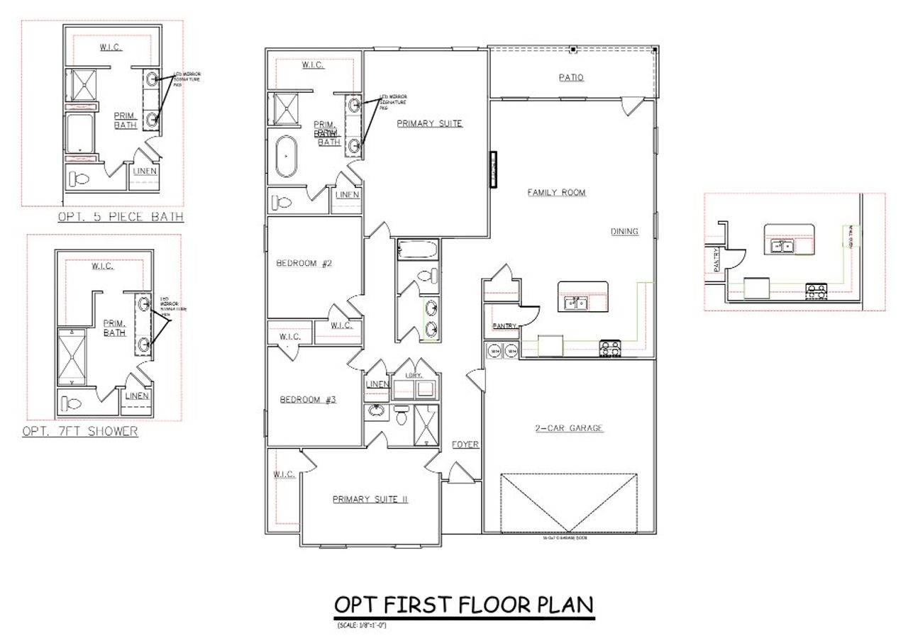 2D floor plan layout for the Shiloh - 14166 by Dream Finders Homes in Conner Springs, Social Circle, GA (Image 2).