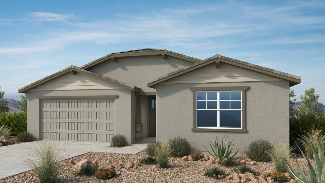 Representative exterior photo of a completed home built from the Paris by Taylor Morrison in Alamar, Avondale, AZ (Image 2).