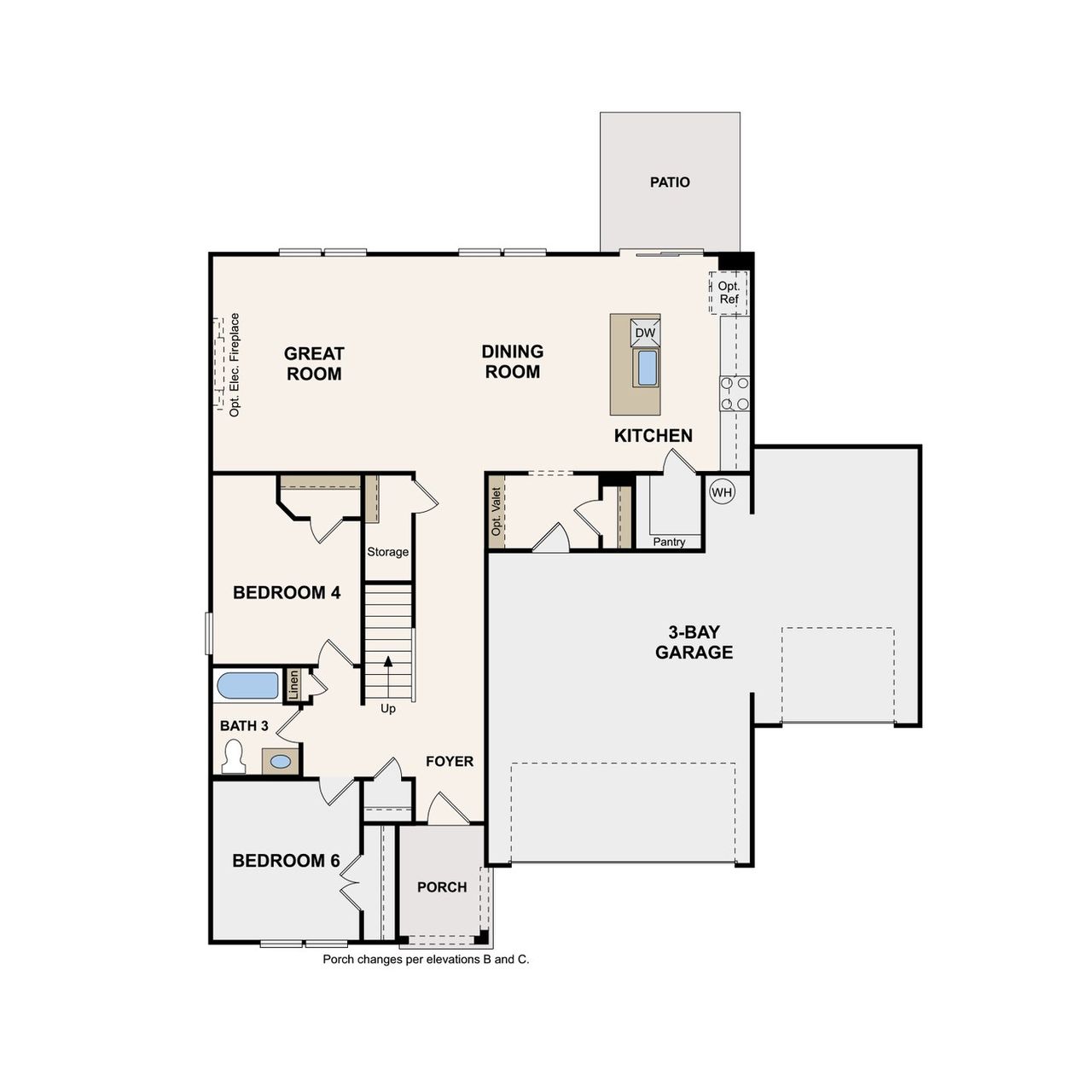 2D floor plan layout of this home in The Oaks, Mount Juliet, TN (Image 2). 2D floor plan layout of this home in The Oaks, Mount Juliet, TN (Image 2).