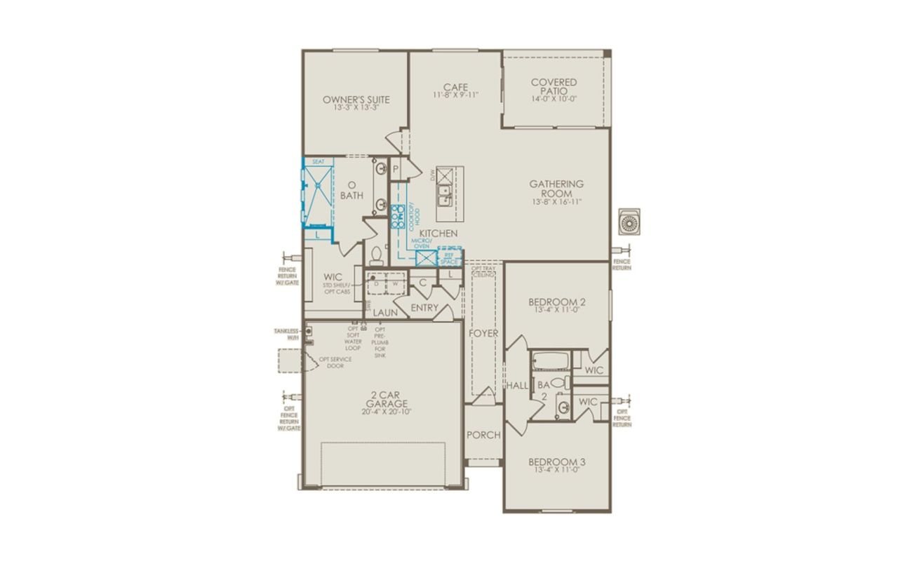 2D floor plan layout of this home in Artisan at Asante, Surprise, AZ (Image 2). 2D floor plan layout of this home in Artisan at Asante, Surprise, AZ (Image 2).