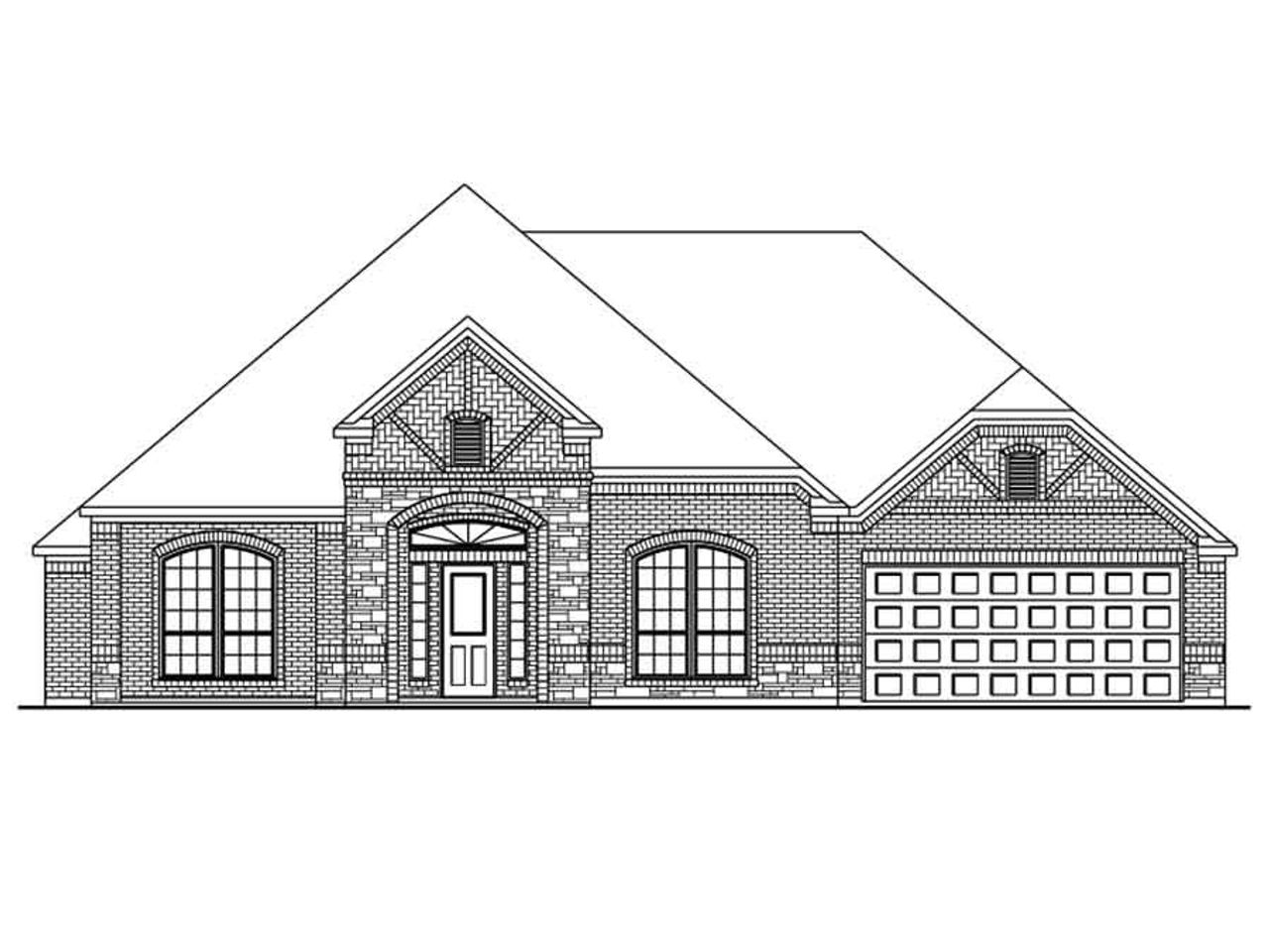 Representative exterior photo of a completed home built from the The Boxwell by Century Communities in Elm Estates, Angleton, TX (Image 2).