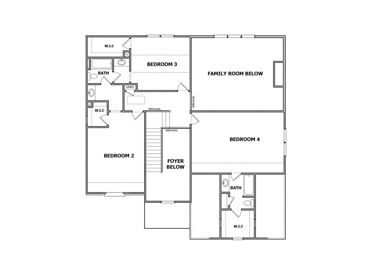 2D floor plan layout of this home in Stonegate, Monroe, GA (Image 2). 2D floor plan layout of this home in Stonegate, Monroe, GA (Image 2).