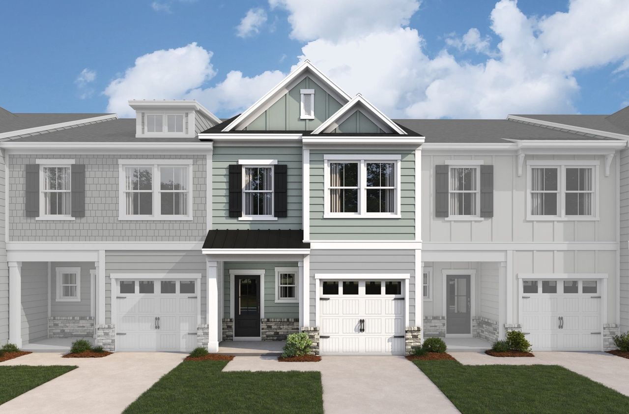 Representative exterior photo of a completed home built from the Pioneer by Beazer Homes in Townes on Leesville, Durham, NC (Image 2).