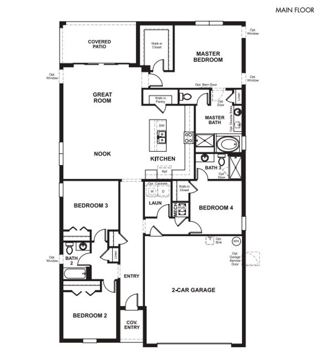 2D floor plan layout of this home in Seasons at Lakeside Forest, Tavares, FL (Image 2). 2D floor plan layout of this home in Seasons at Lakeside Forest, Tavares, FL (Image 2).