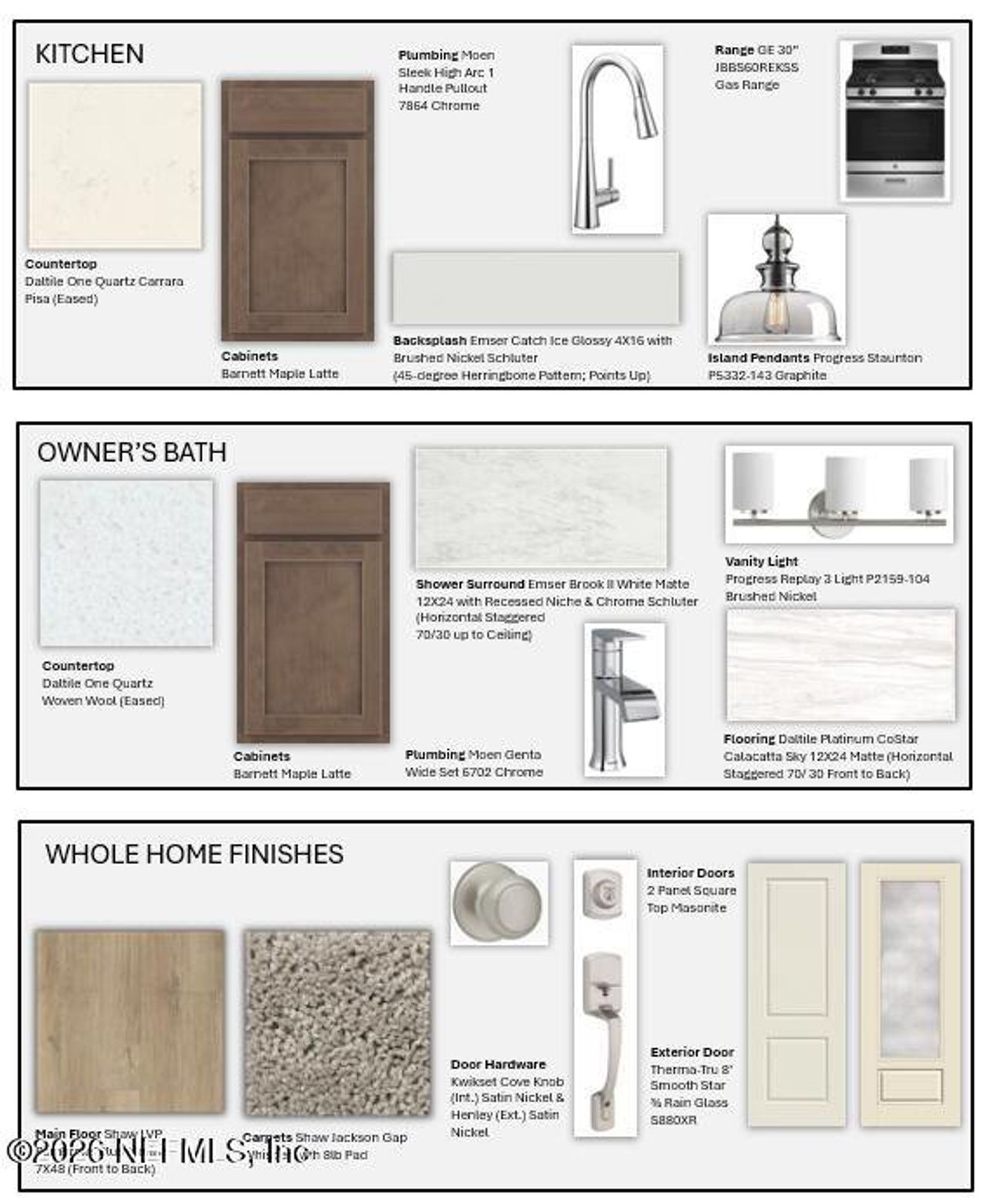 Sample of building materials used in homes in , Yulee (Image 2).