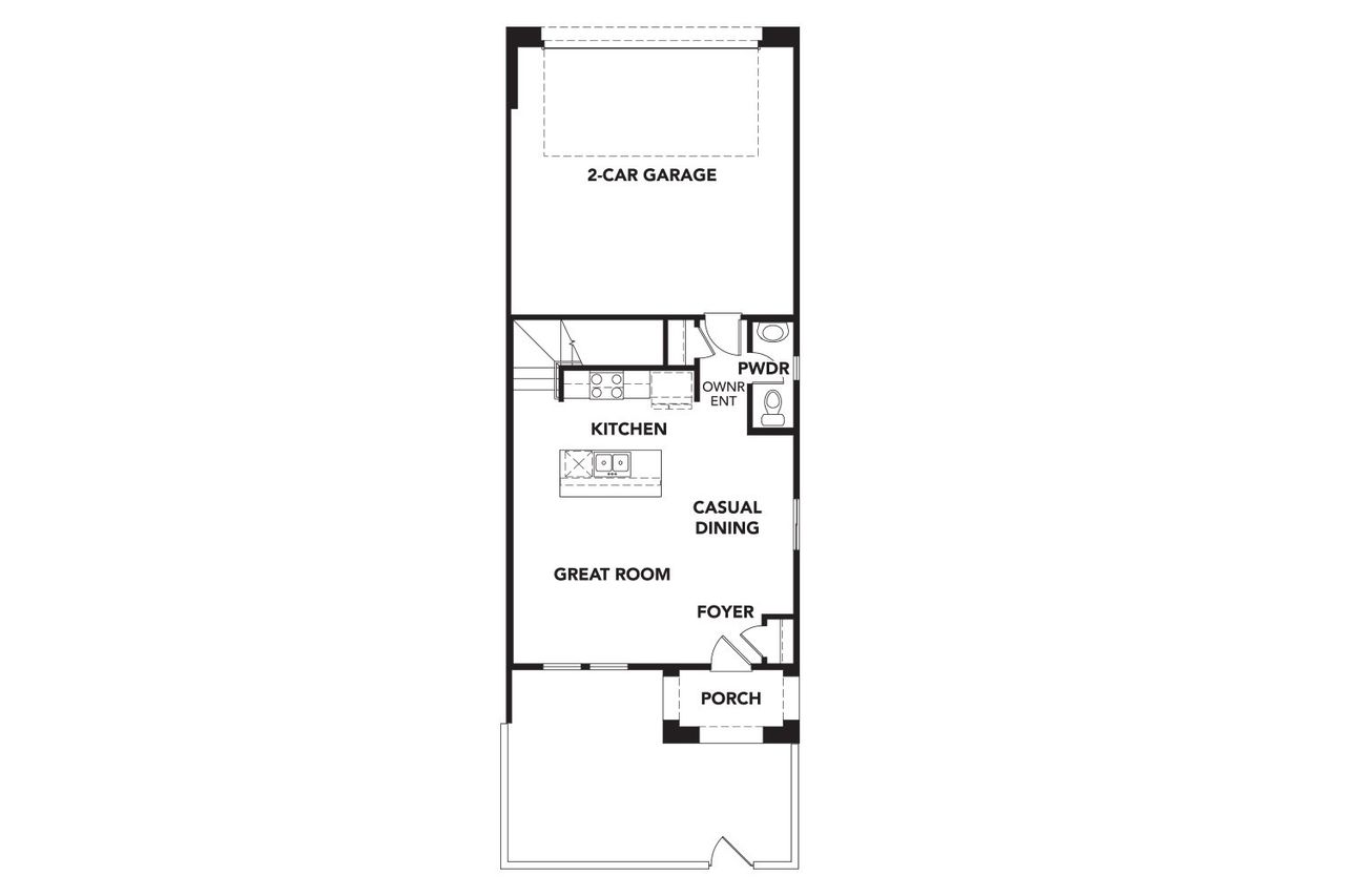 2D floor plan layout of this home in Surprise City Center, Surprise, AZ (Image 2).