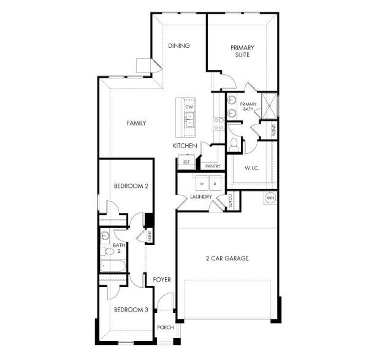 2D floor plan layout of this home in Eastern Wells, Jarrell, TX (Image 2). 2D floor plan layout of this home in Eastern Wells, Jarrell, TX (Image 2).