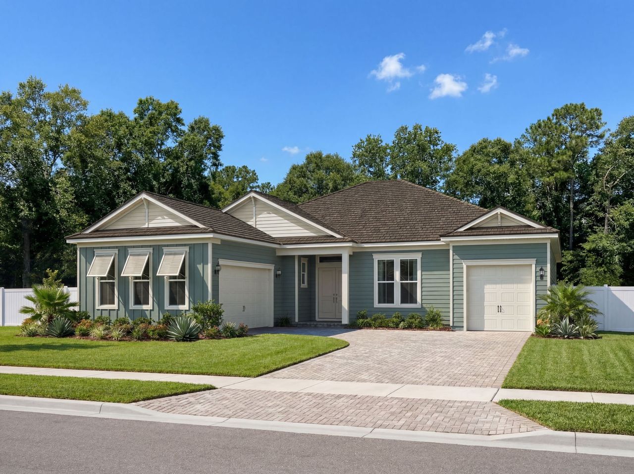 Representative exterior photo of a completed home built from the Carnegie by Pulte Homes in Oakmere, Jacksonville, FL (Image 2).