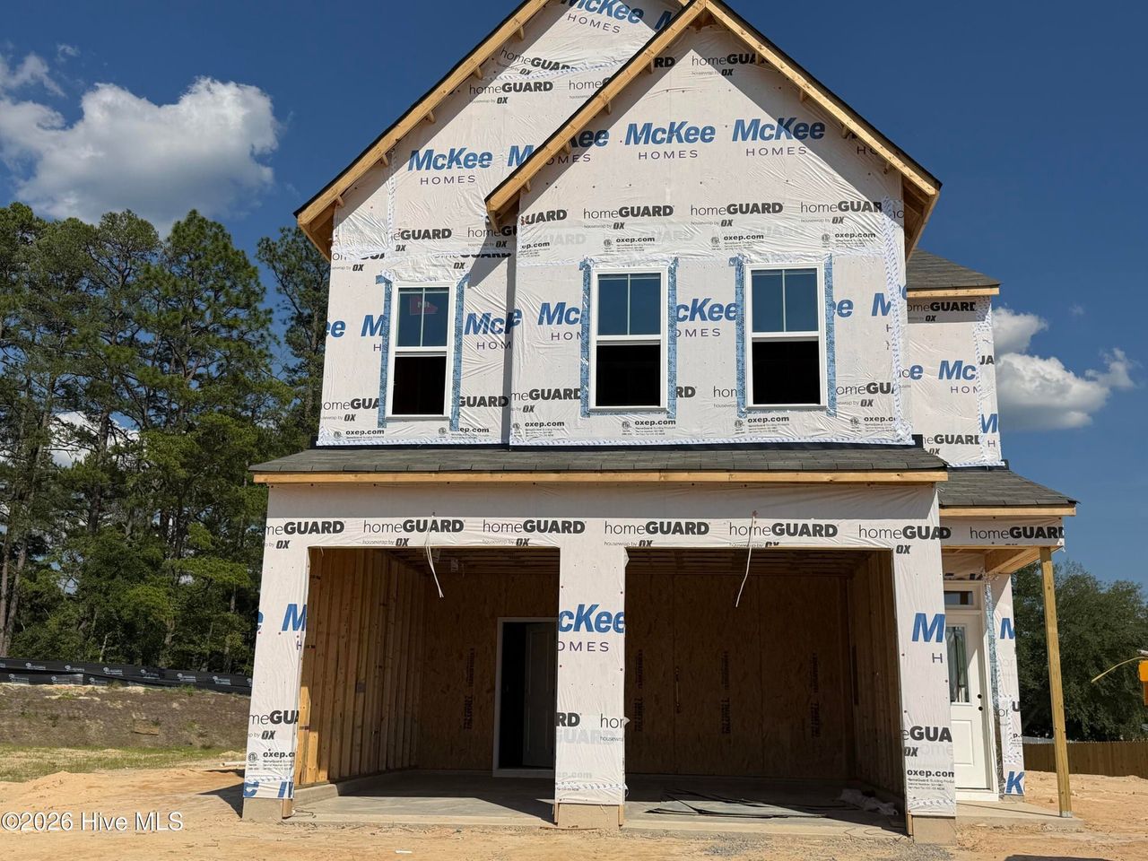 In-progress construction of a new home in Sandy Springs, Aberdeen, NC (Image 2).