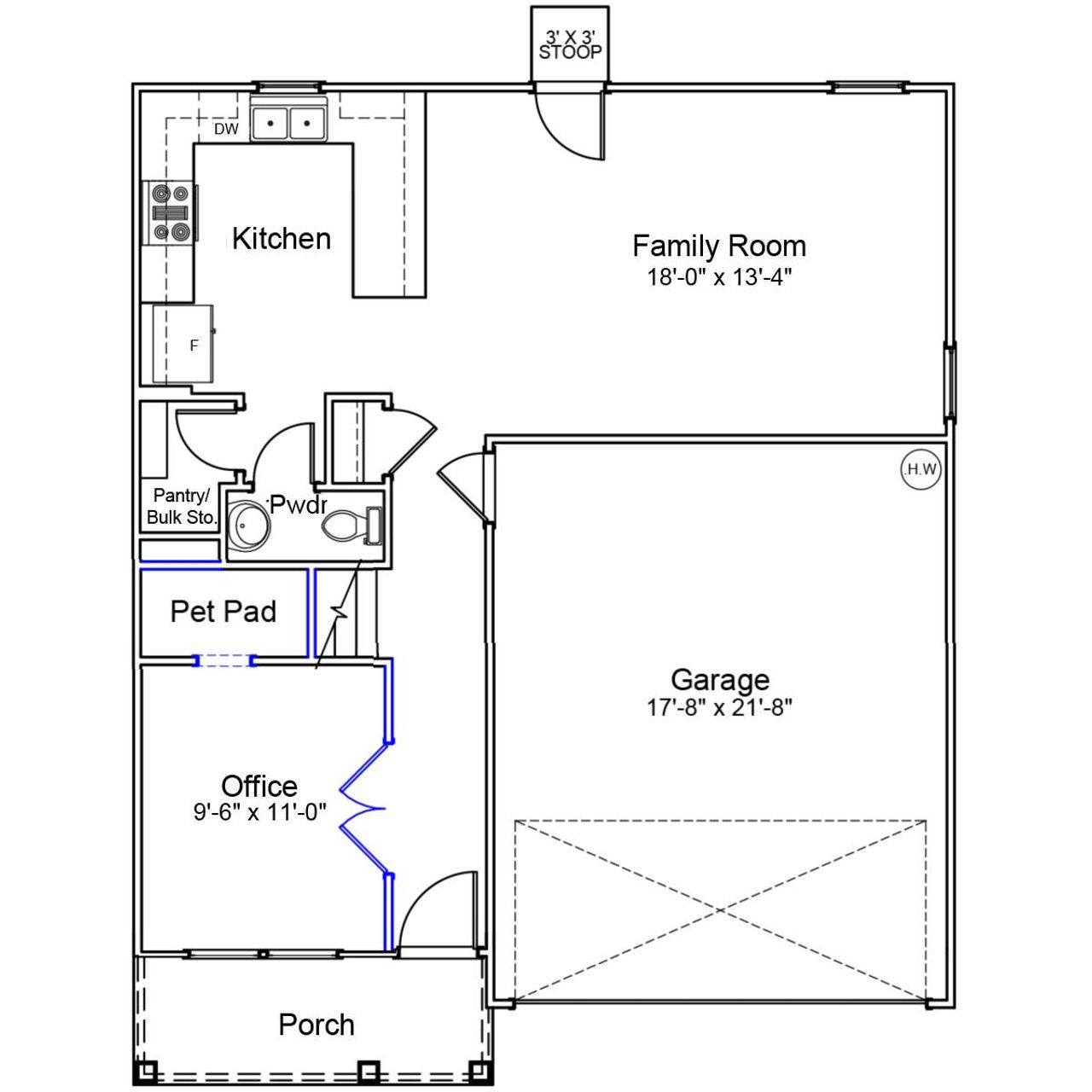 2D floor plan layout of this home in Ellington, Elgin, SC (Image 2). 2D floor plan layout of this home in Ellington, Elgin, SC (Image 2).