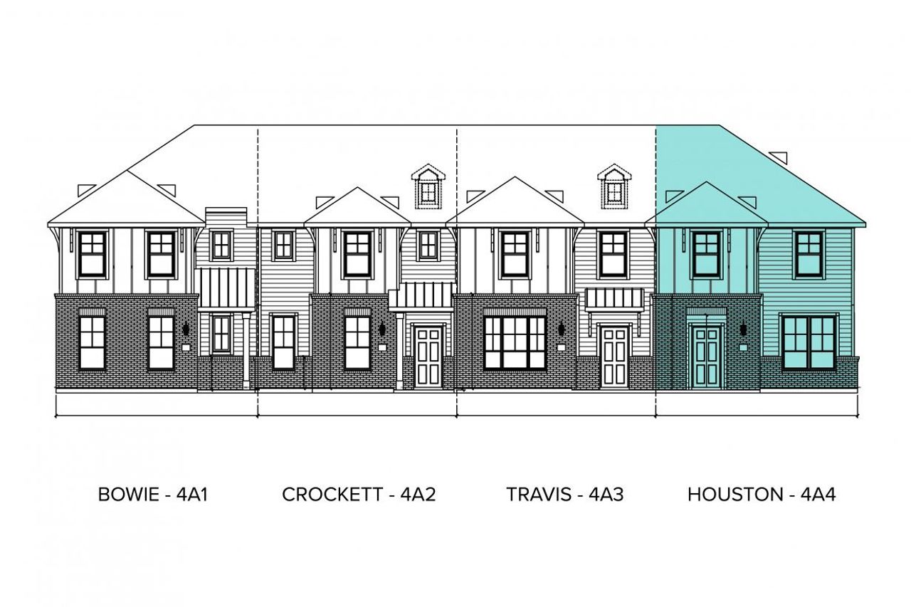 Representative rendering of the exterior for the Seven Oaks Houston by Brohn Homes (Image 2).