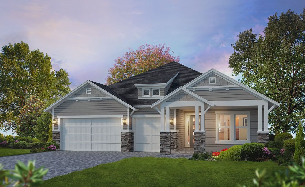 Representative exterior photo of a completed home built from the Davenport by ICI Homes in Middlebourne, St. Johns, FL (Image 2).