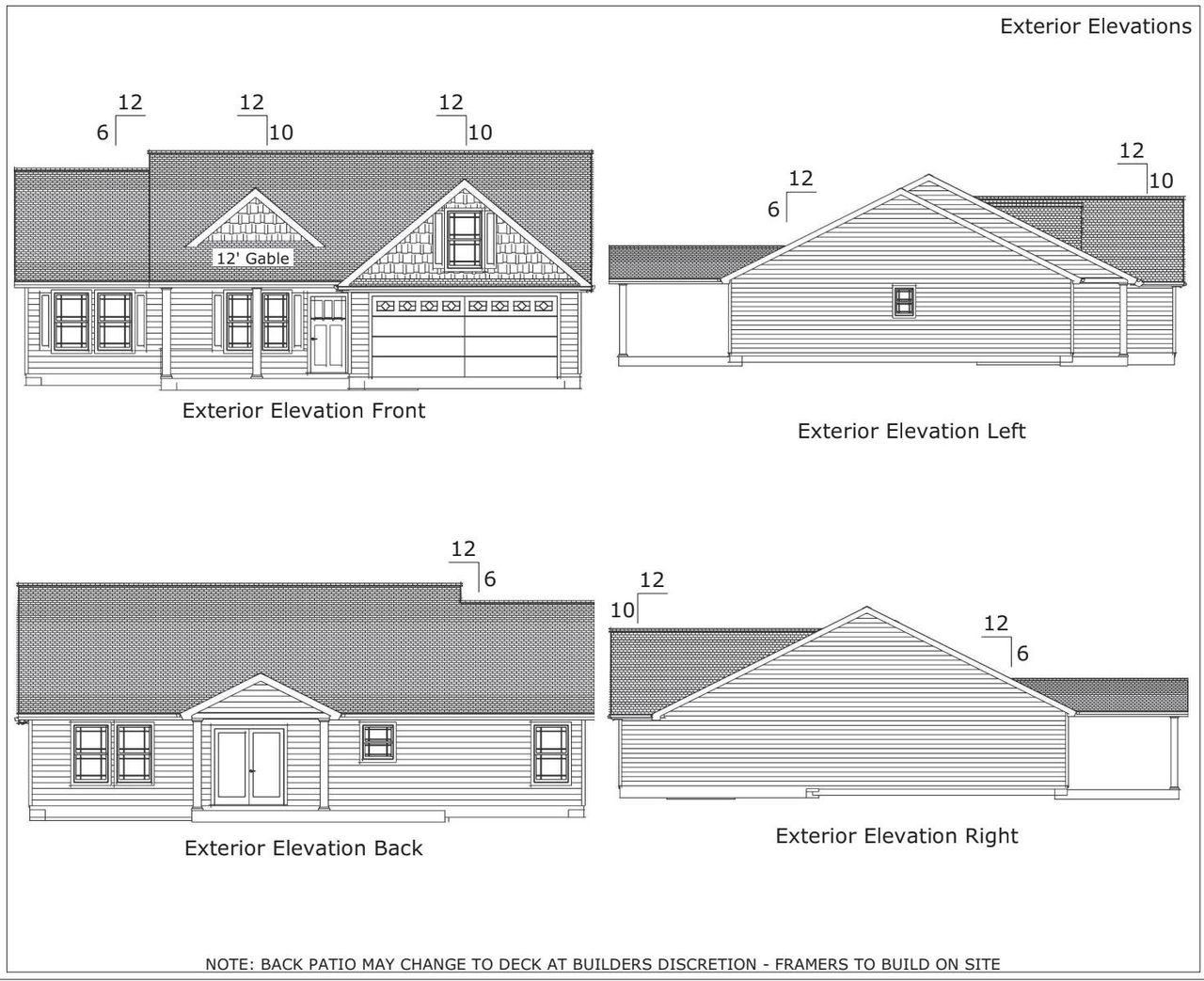 Exterior rendering of this home design in Huckleberry Cove, Chesnee, SC (Image 2).