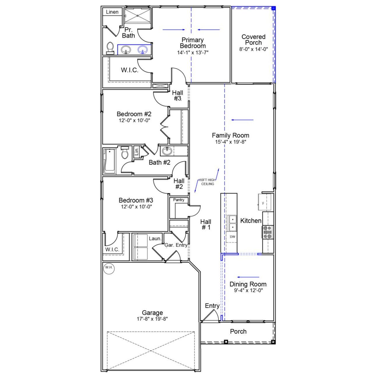 2D floor plan layout of this home in Mayfair Village, Spartanburg, SC (Image 2). 2D floor plan layout of this home in Mayfair Village, Spartanburg, SC (Image 2).