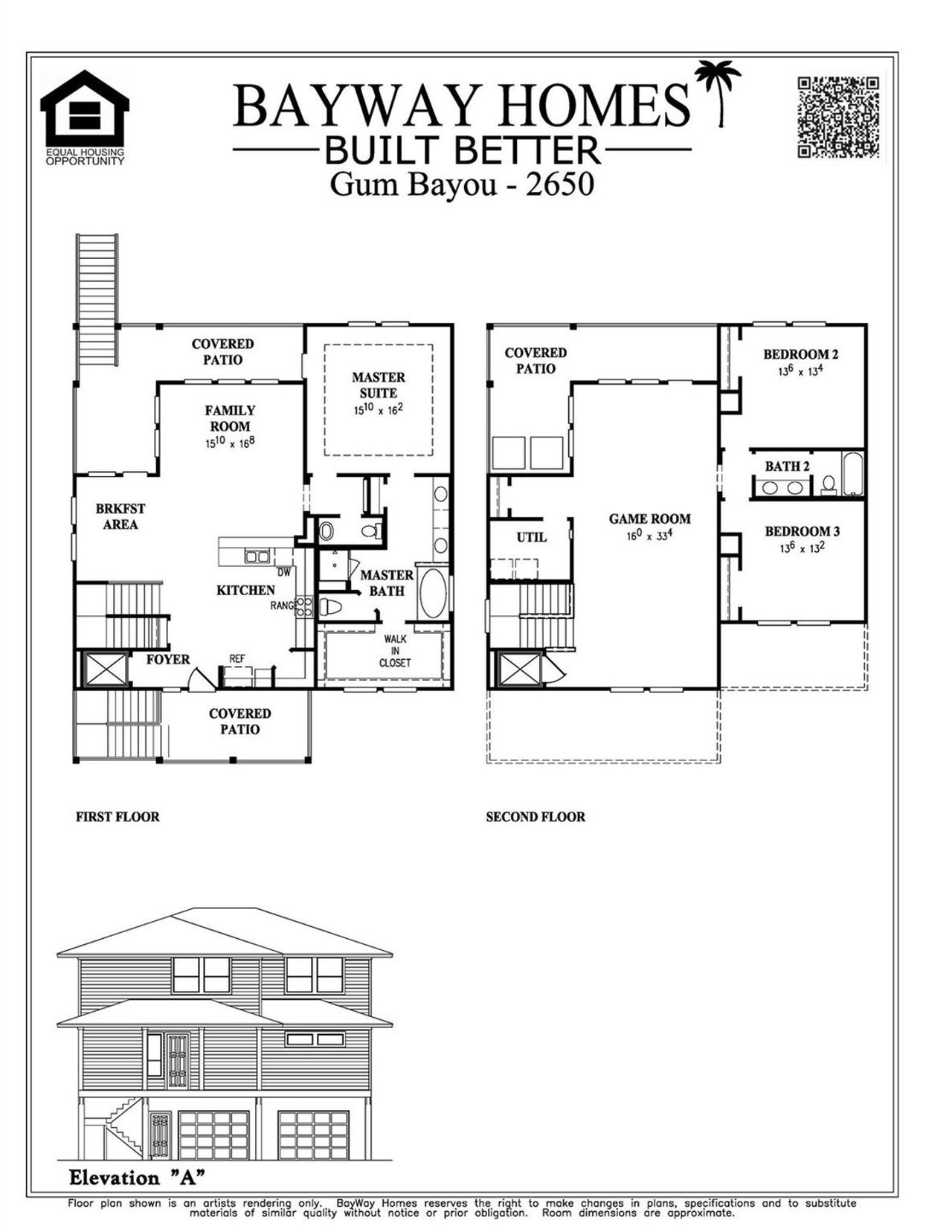 2D floor plan layout of this home in , Dickinson, TX (Image 2).