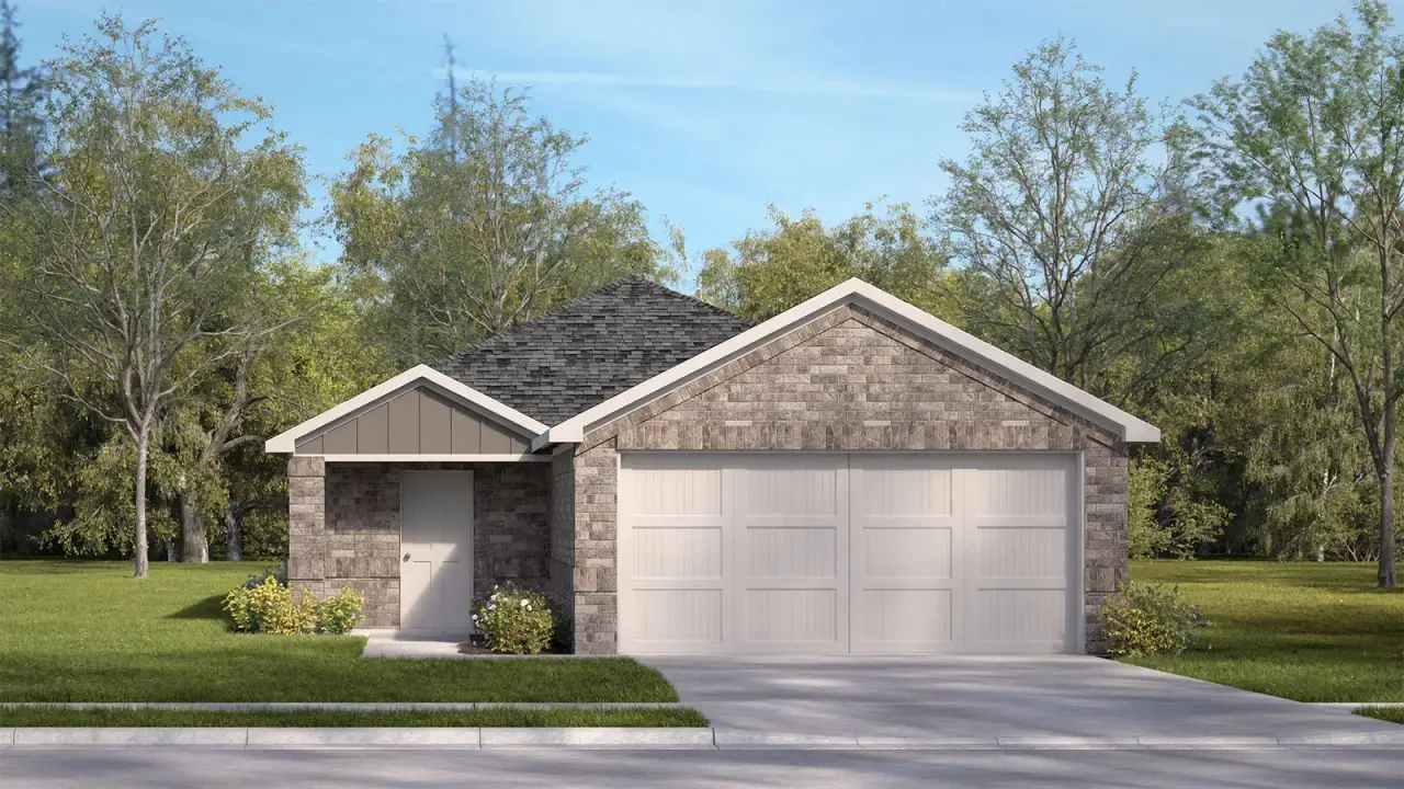 Representative exterior photo of a completed home built from the Emma by D.R. Horton in Walden Pond West, Forney, TX (Image 2).