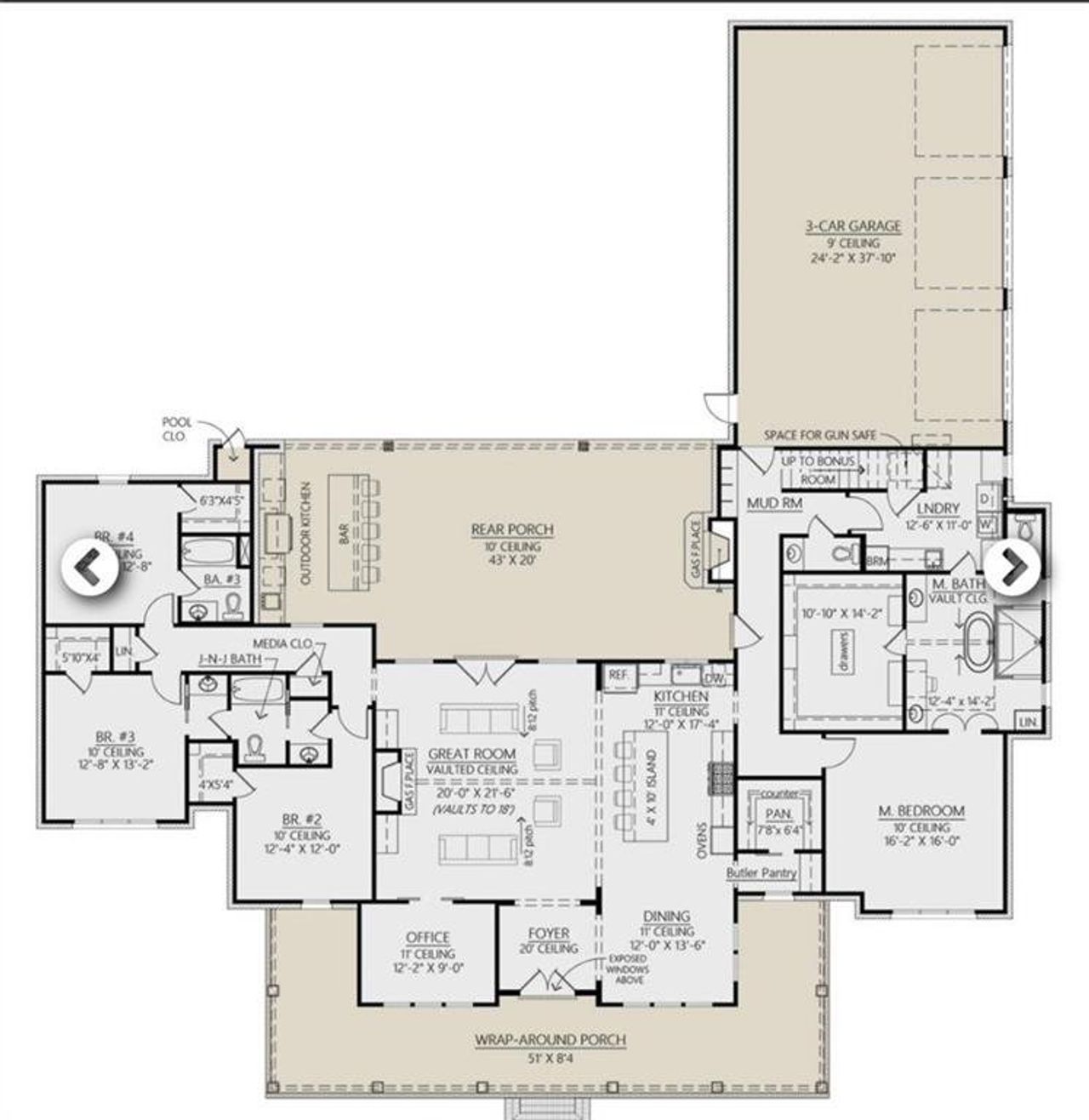 2D floor plan layout of this home in , Stone Mountain, GA (Image 2).