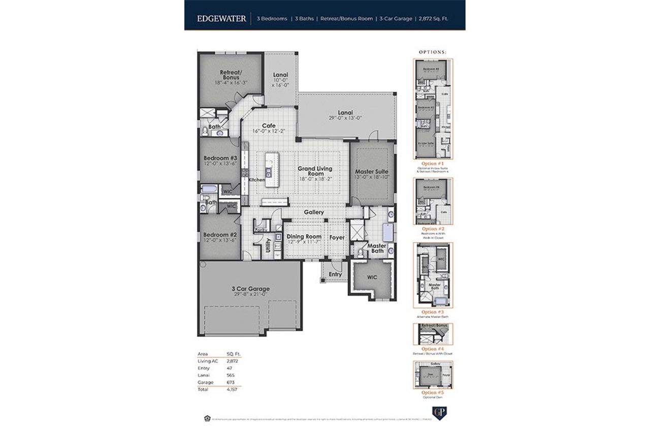 2D floor plan layout of this home in Gran Place, Venice, FL (Image 2). 2D floor plan layout of this home in Gran Place, Venice, FL (Image 2).