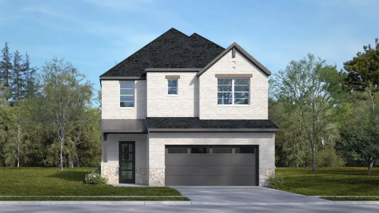 Representative exterior photo of a completed home built from the Clover by D.R. Horton in Royal Court, Frisco, TX (Image 2).