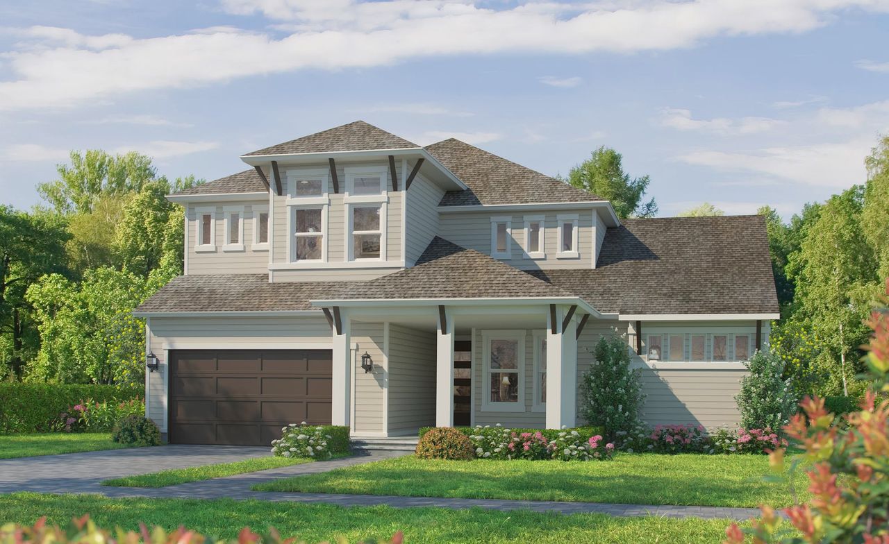 Representative exterior photo of a completed home built from the Palos Verdes by ICI Homes in Seven Pines, Jacksonville, FL (Image 2).
