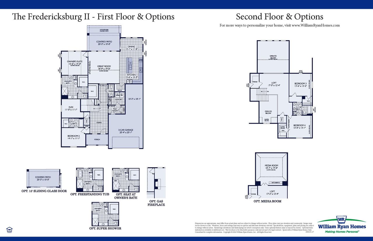 2D floor plan layout of this home in Ten Mile Creek, Celina, TX (Image 2).