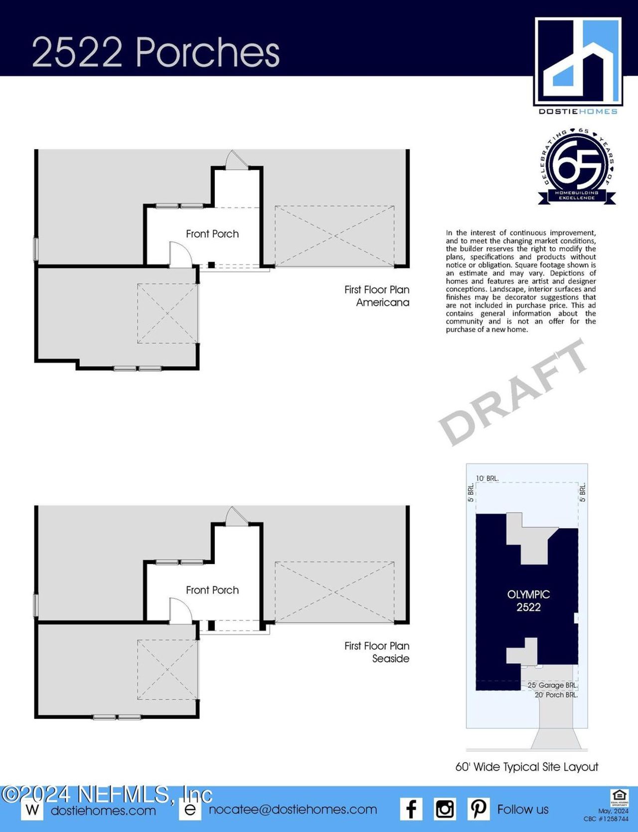 2D floor plan layout of this home in Reflections and Seabrook at Nocatee, Nocatee, FL (Image 2).