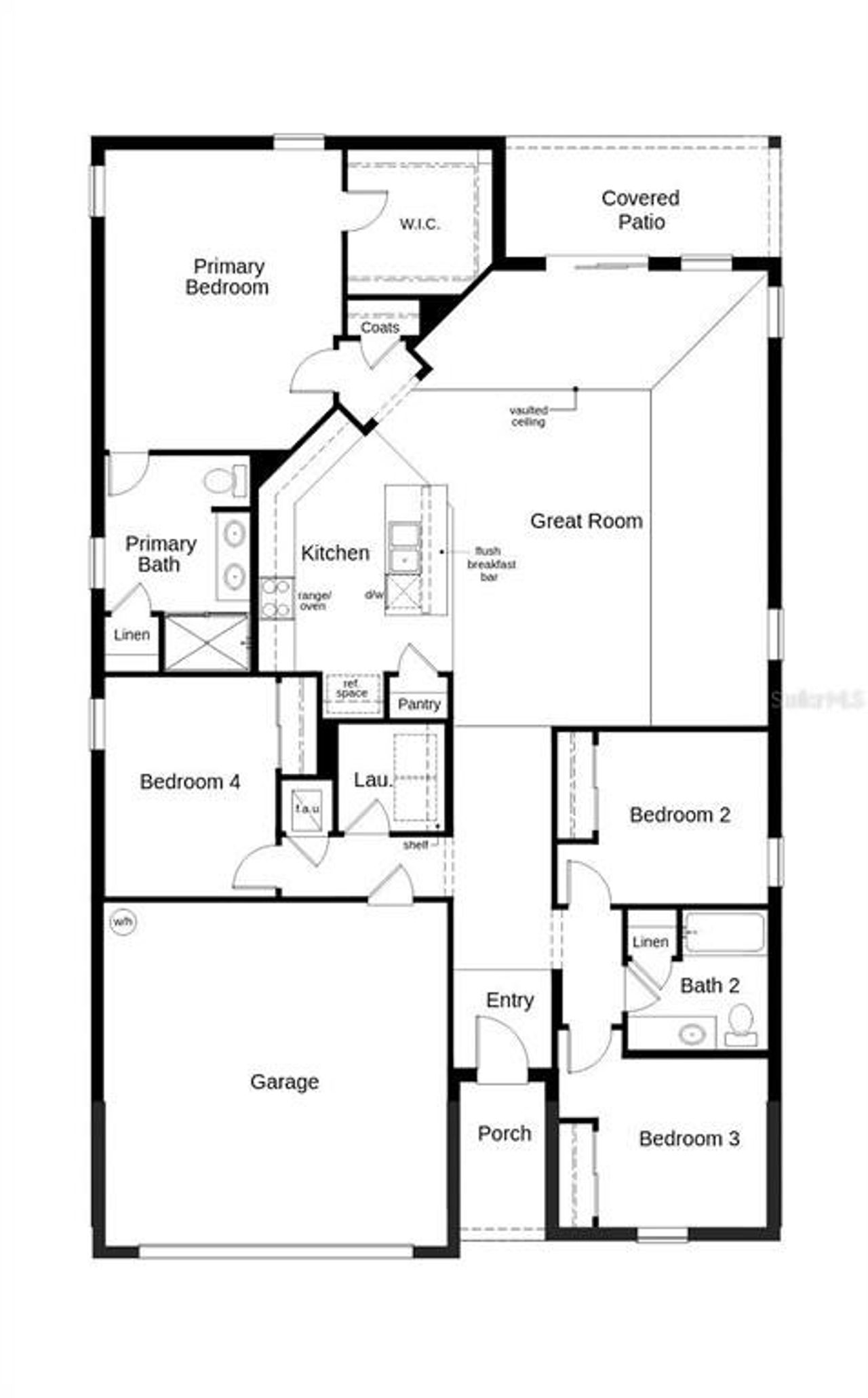 2D floor plan layout of this home in , Hudson, FL (Image 2).