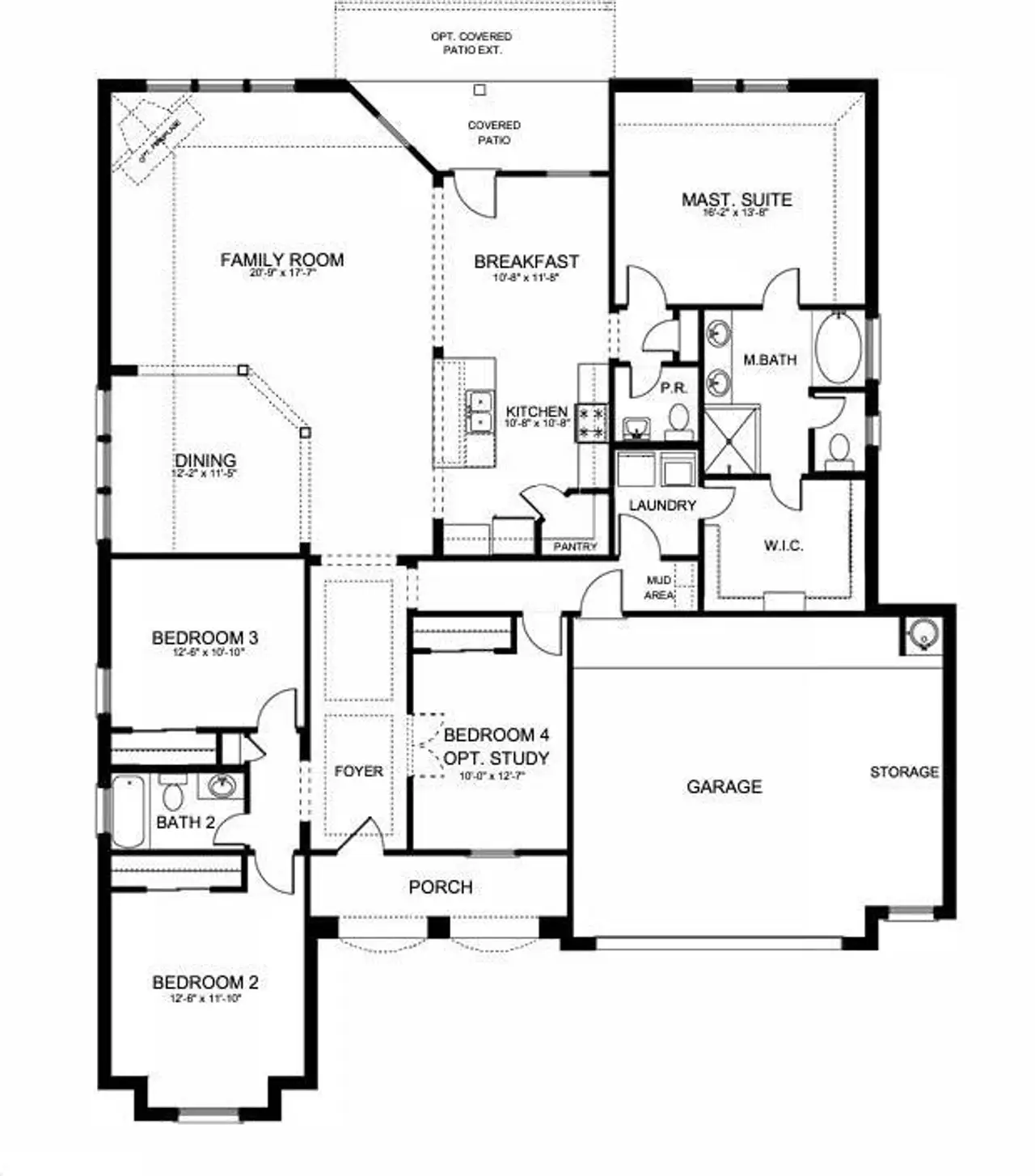 2D floor plan layout of this home in , Manvel, TX (Image 2). 2D floor plan layout of this home in , Manvel, TX (Image 2).